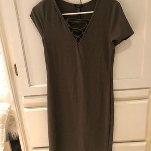 Olive bodycon dress